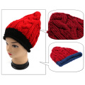 Moda Design Handmade Knit Cone Padrão Beanie Hat Inverno quente